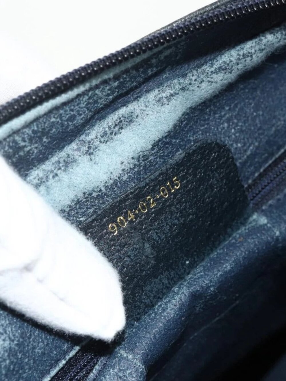 GUCCI GG Supreme Sherry Line Hand Bag PVC 2way Navy Gold 904 02 015 Auth YKZ1353 - Picture 8 of 16